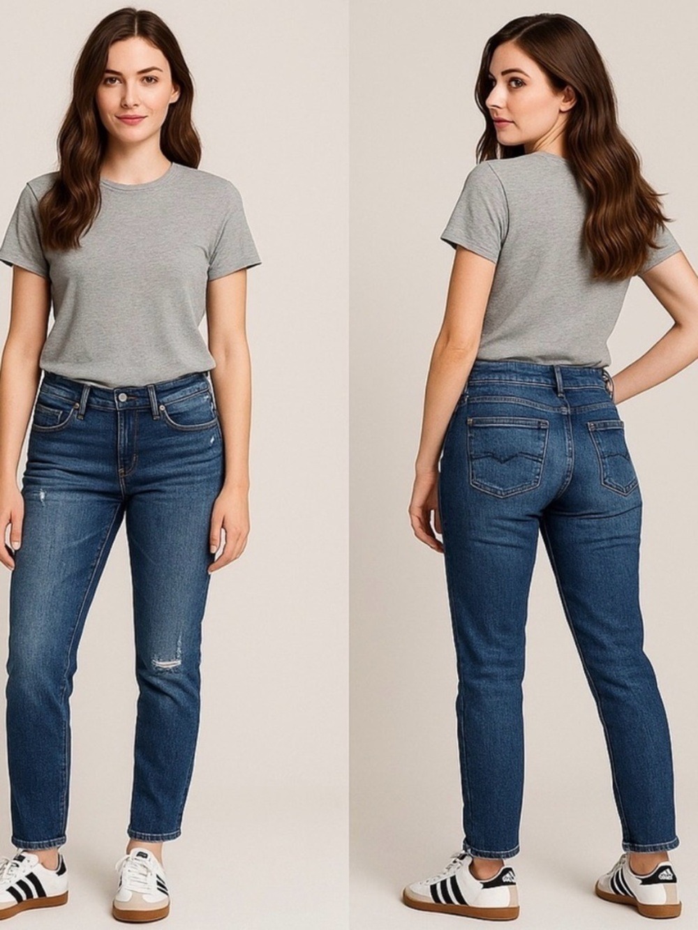 7 FOR ALL MANKIND Josefina Skinny Boyfriend Distressed Jeans Size 28 - Picture 13 of 13